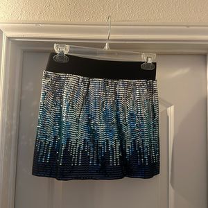 Sequined Mini Skirt